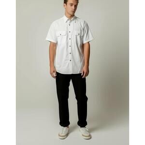 CC Filson Co Mens Camp Shirt Size XL White Button Down Outdoor‎ Fishing Flaws